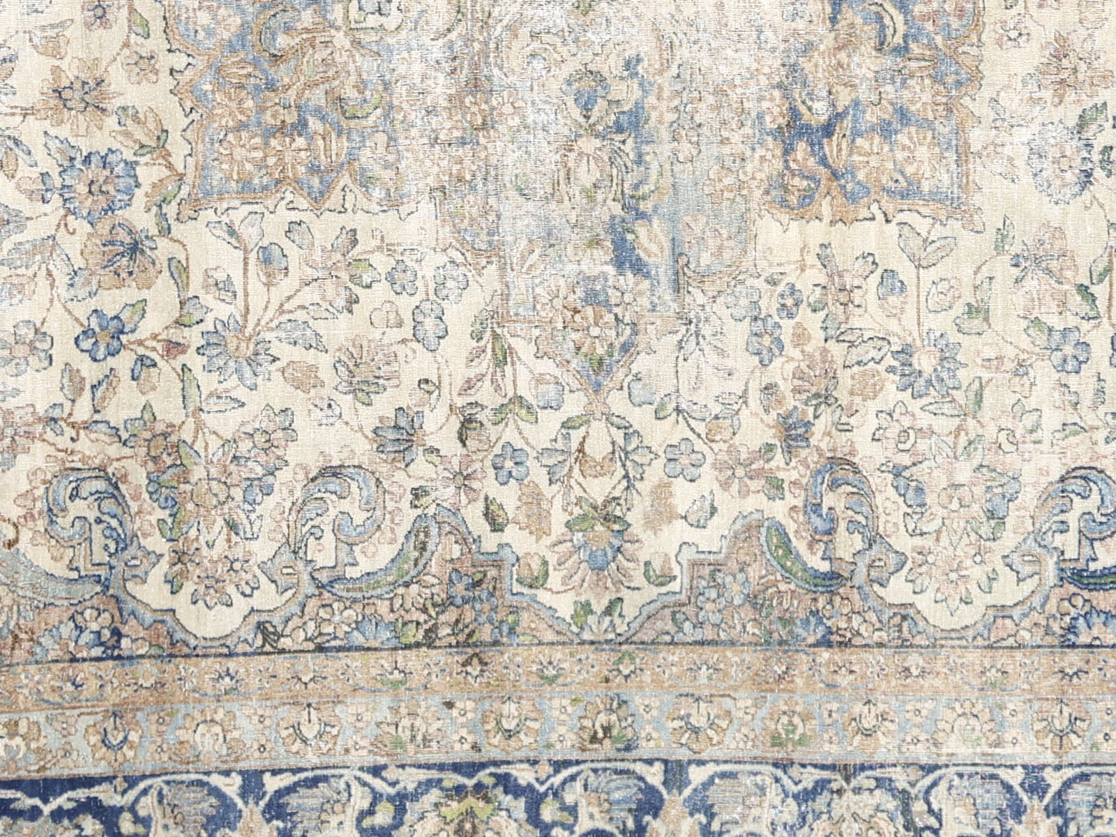 Semi Antique Persian Kerman Rug - 8'7" x 11'3"