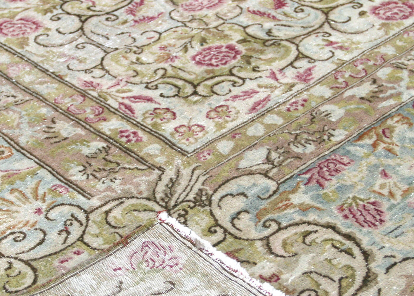 Semi Antique Persian Kerman Rug - 9'8" x 13'3" - 190183