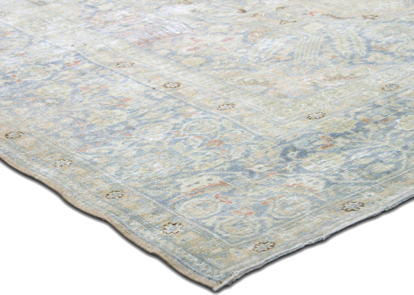 Semi Antique Persian Tabriz Rug - 9'1" x 12'2" - 190186