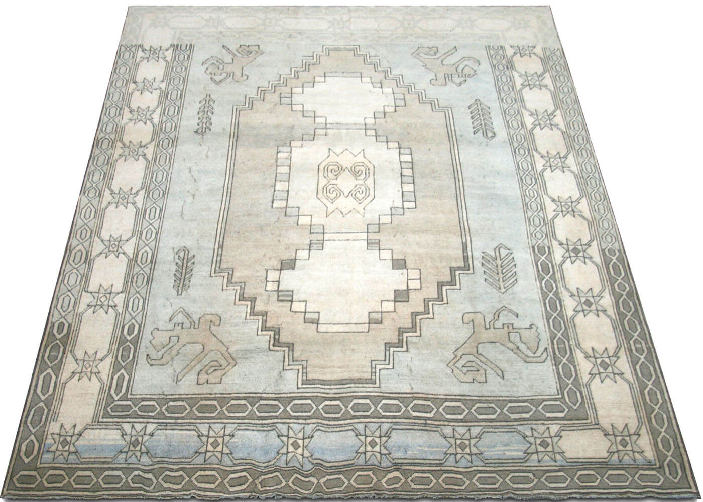 Vintage Turkish Oushak Rug - 9'7" x 12'2" - 190193