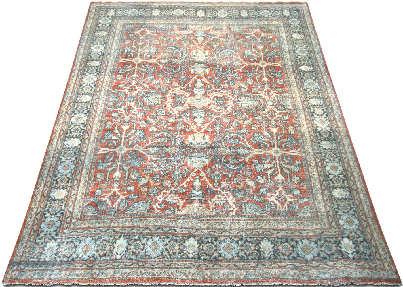 Semi Antique Persian Mahal Rug - 8'8" x 11'11" - 190194