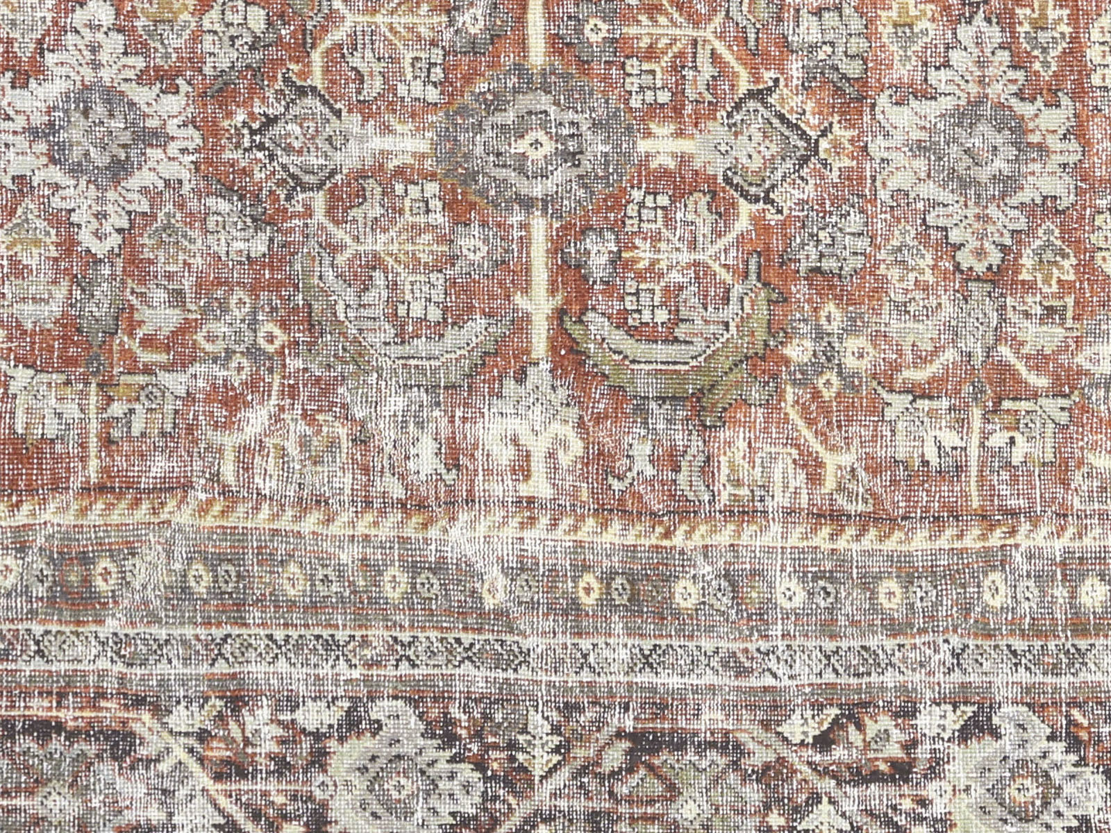 Semi Antique Persian Mahal Rug - 9'1" x 11'11"