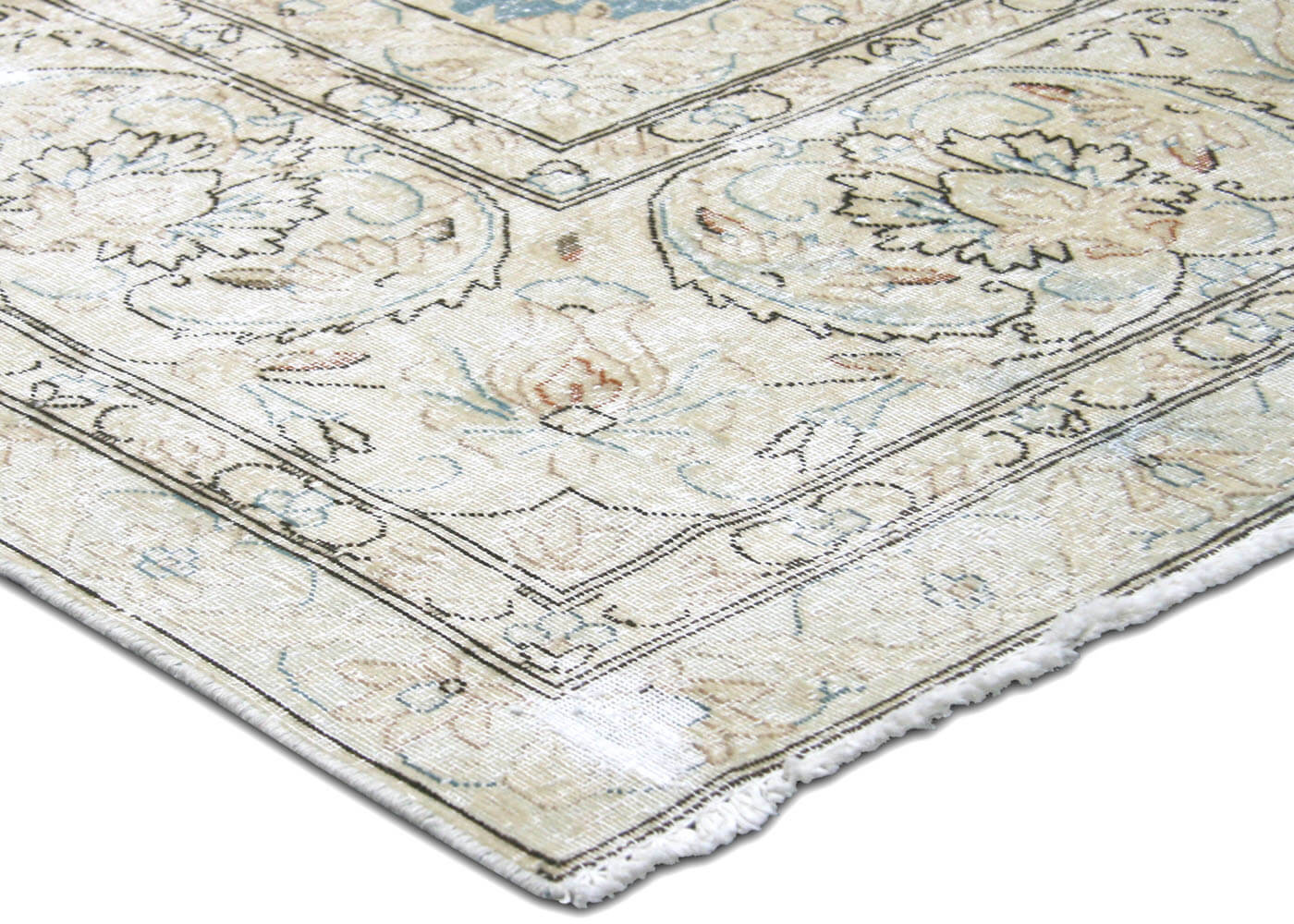 Semi Antique Persian Kerman Rug - 9'8" x 14'8" - 190200