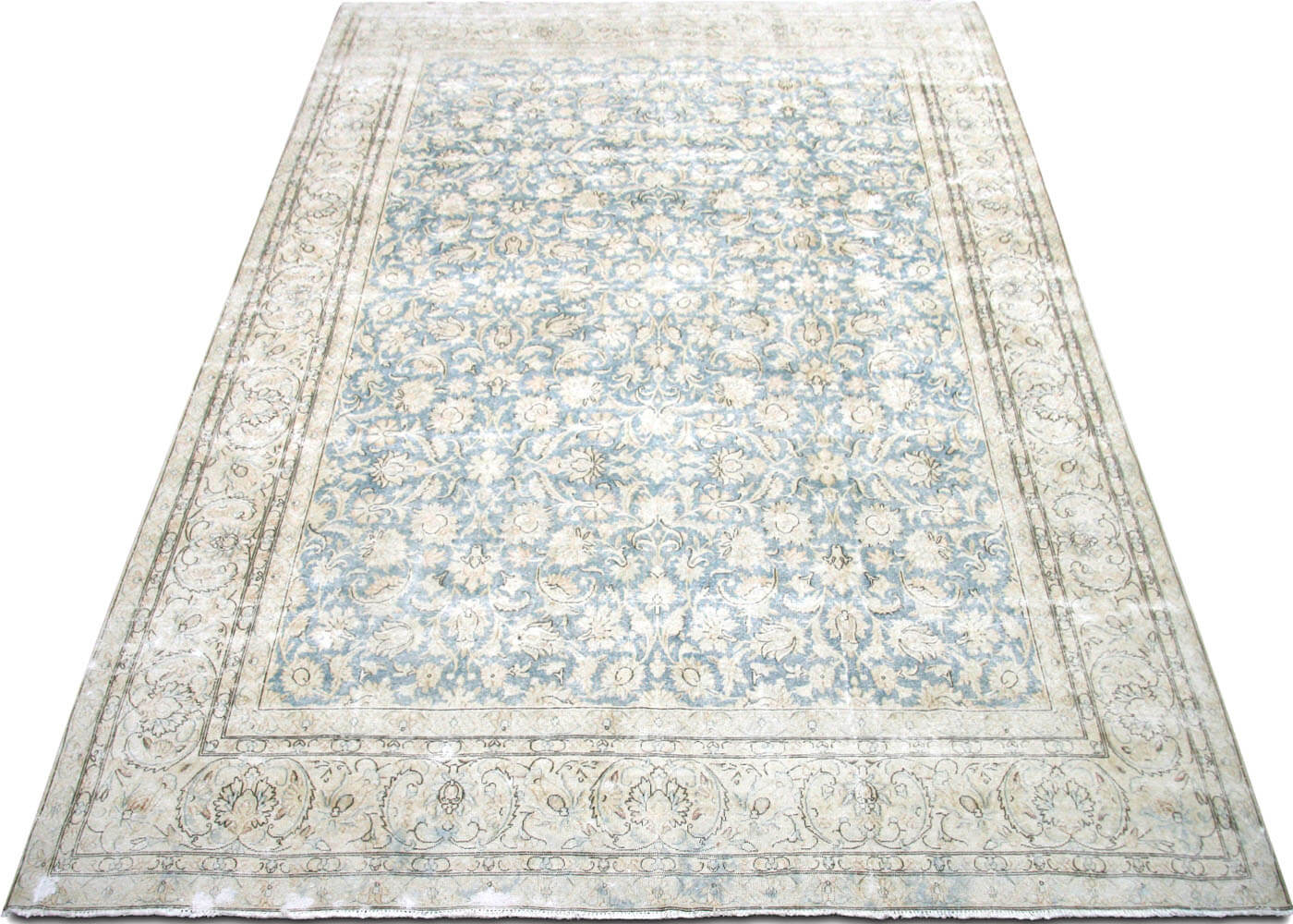Semi Antique Persian Kerman Rug - 9'8" x 14'8" - 190200