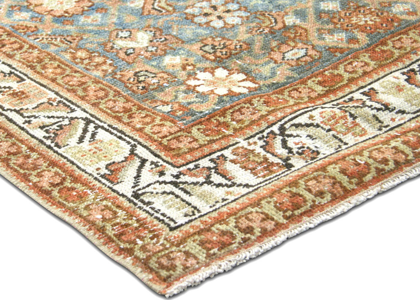 Semi Antique Persian Melayer Runner - 3'3" x 15'10" - 190209