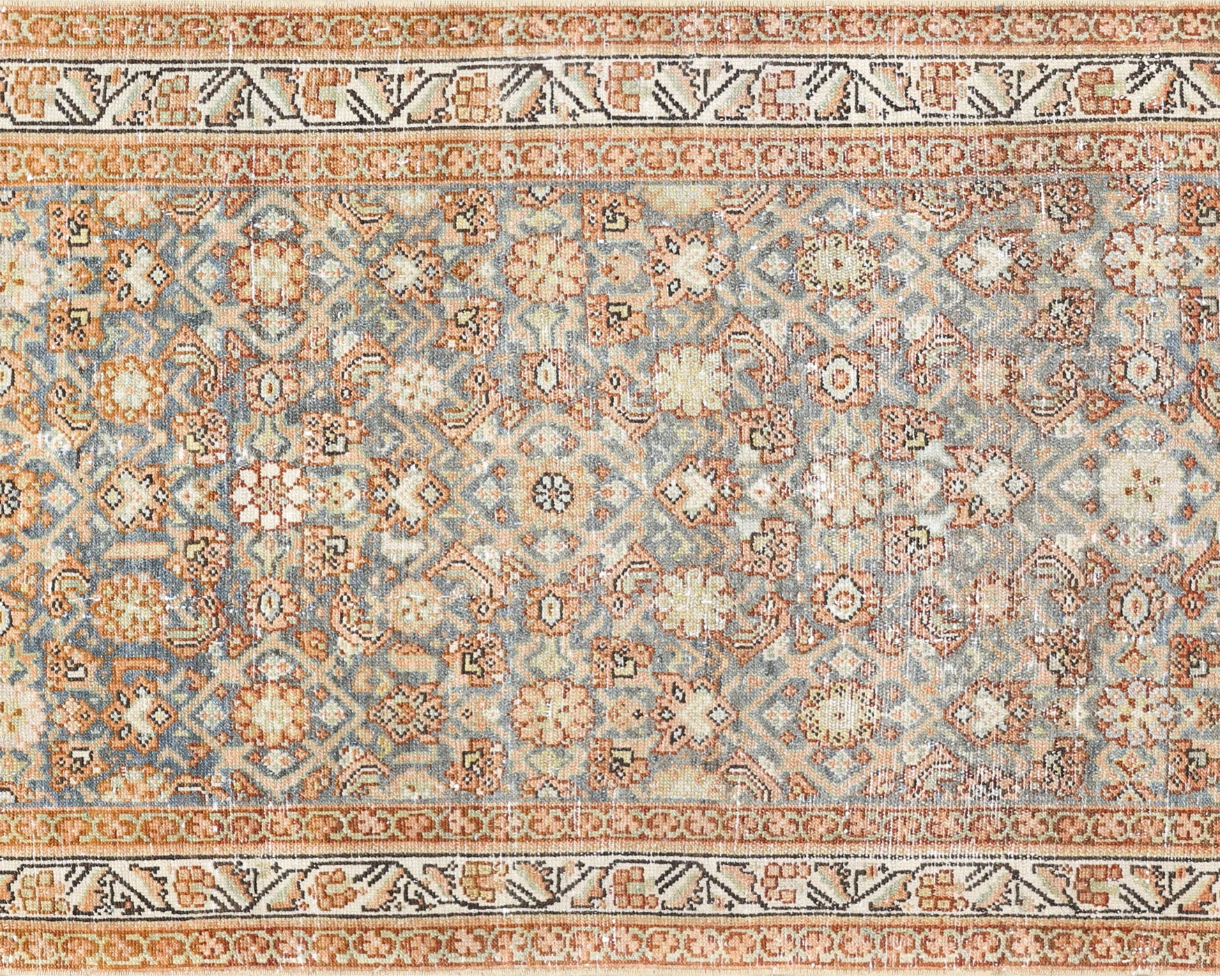 Semi Antique Persian Melayer Runner - 3'3" x 15'10"