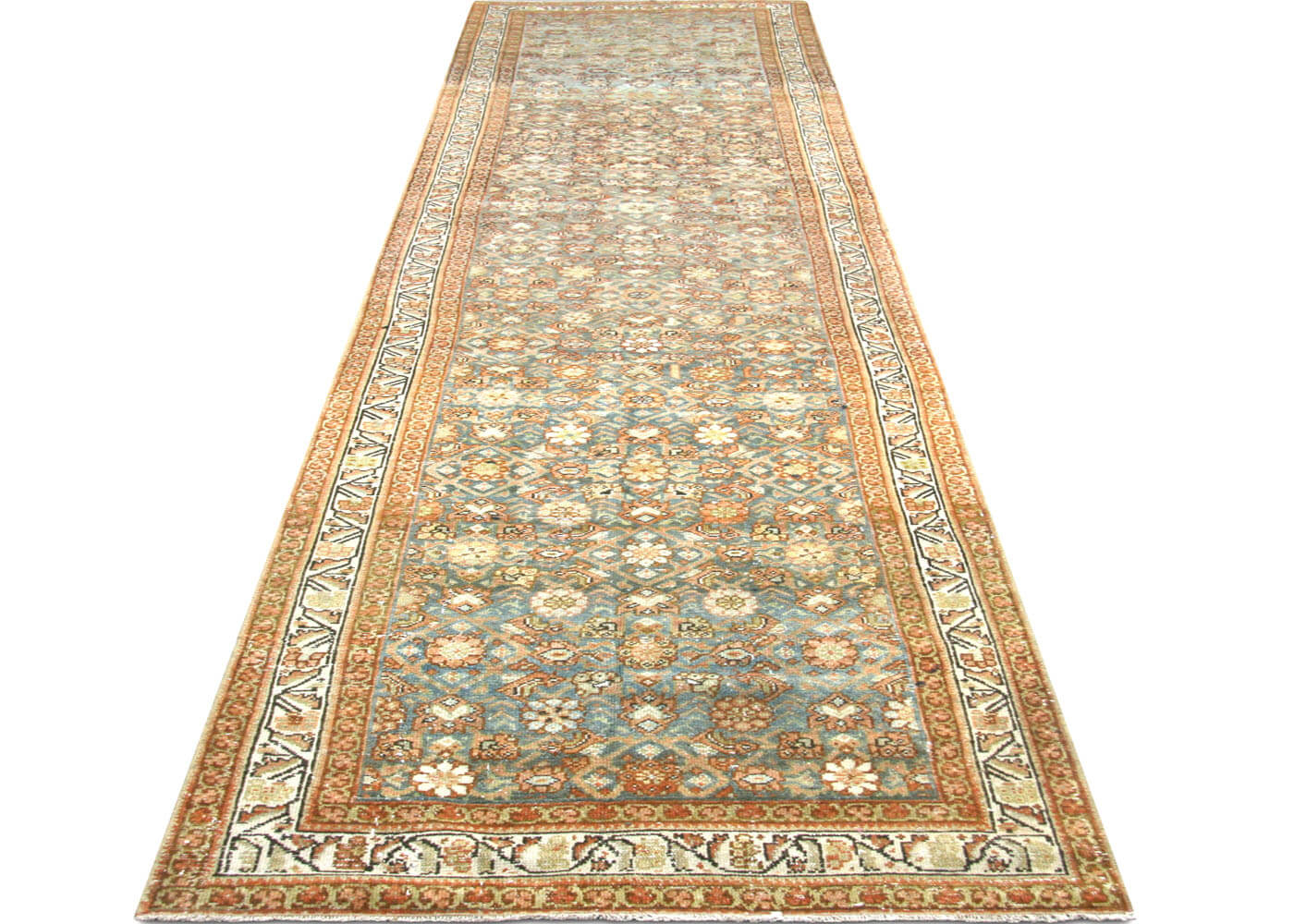 Semi Antique Persian Melayer Runner - 3'3" x 15'10" - 190209