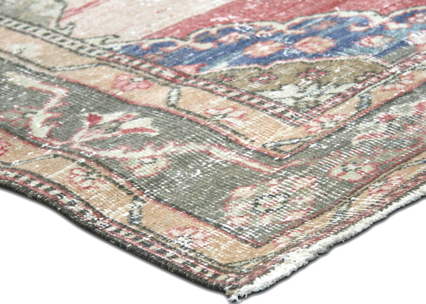 Vintage Turkish Oushak Rug - 5'1" x 12'8" - 190211