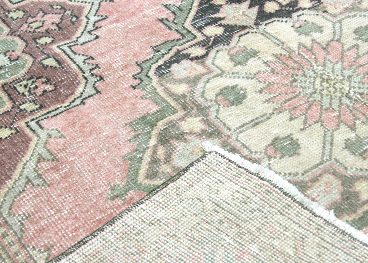 Vintage Turkish Oushak Rug - 4'7" x 13' - 190213
