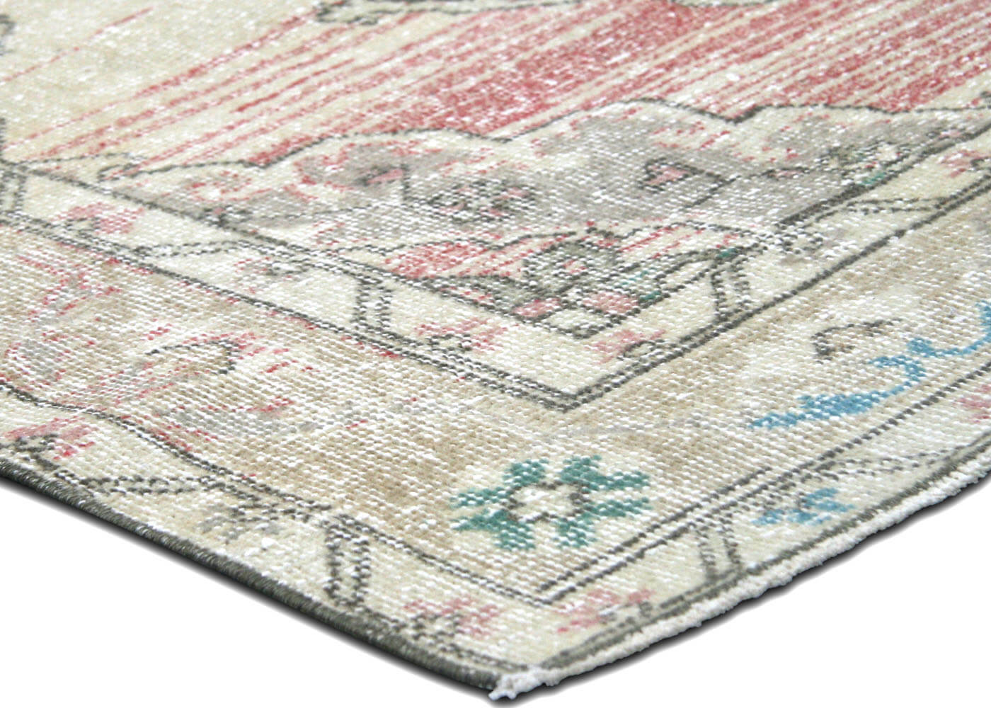 Vintage Turkish Oushak Rug - 4'5" x 12'9" - 190214