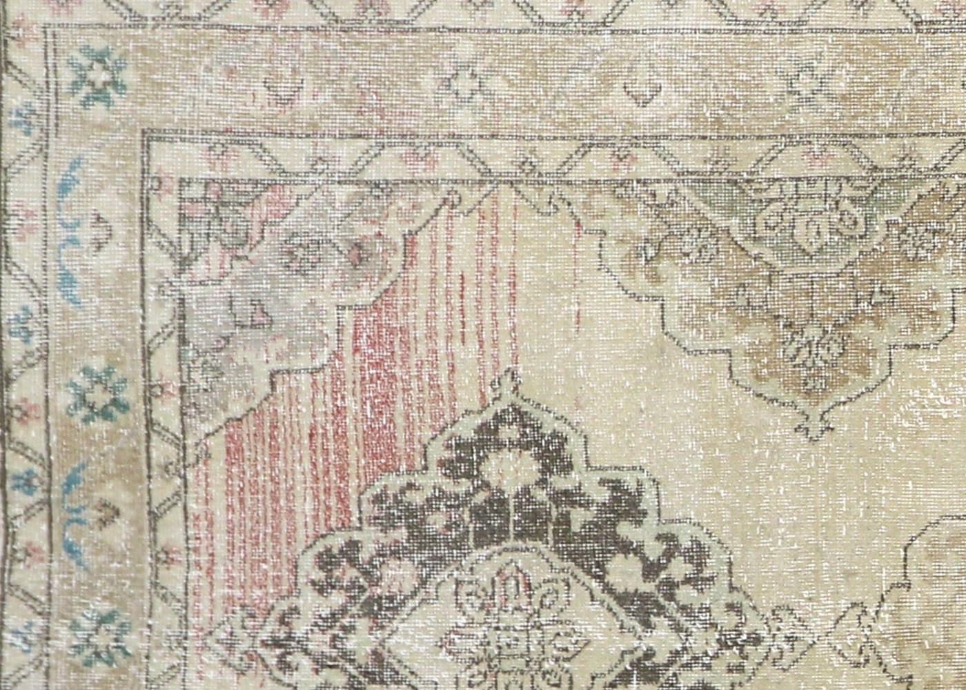 Vintage Turkish Oushak Rug - 4'5" x 12'9" - 190214