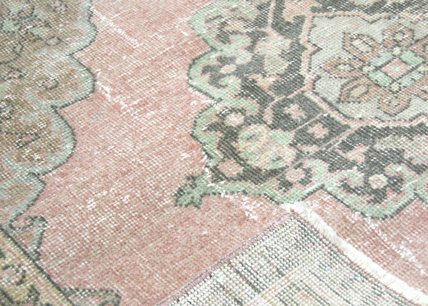 Vintage Turkish Oushak Rug - 4'6" x 13'3" - 190216