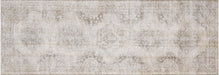Vintage Turkish Oushak Rug in Brown,Ivory tones and an Medallion,All Over pattern. Measuring 4 feet 6 inches x 13 feet 0 inches – SKU 190220