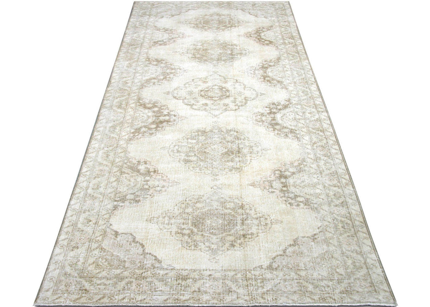 Vintage Turkish Oushak Rug - 4'6" x 13' - 190220