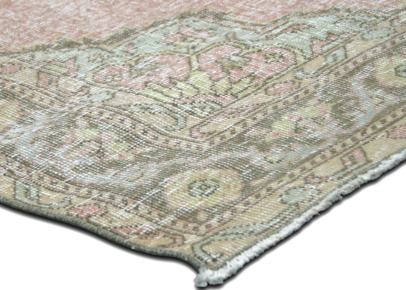 Vintage Turkish Oushak Rug - 4'10" x 14'2" - 190223