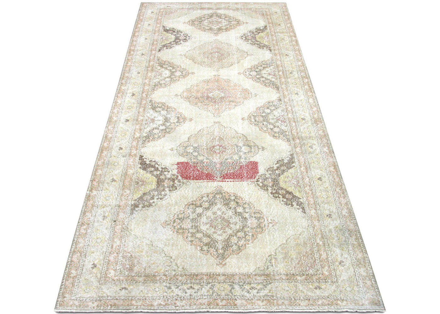Vintage Turkish Oushak Rug - 4'9" x 12'4" - 190229
