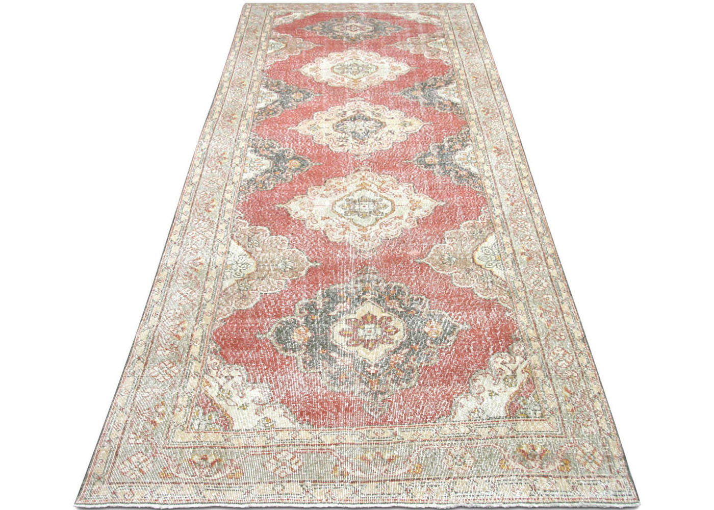 Vintage Turkish Oushak Rug - 4'8" x 12'5" - 190235
