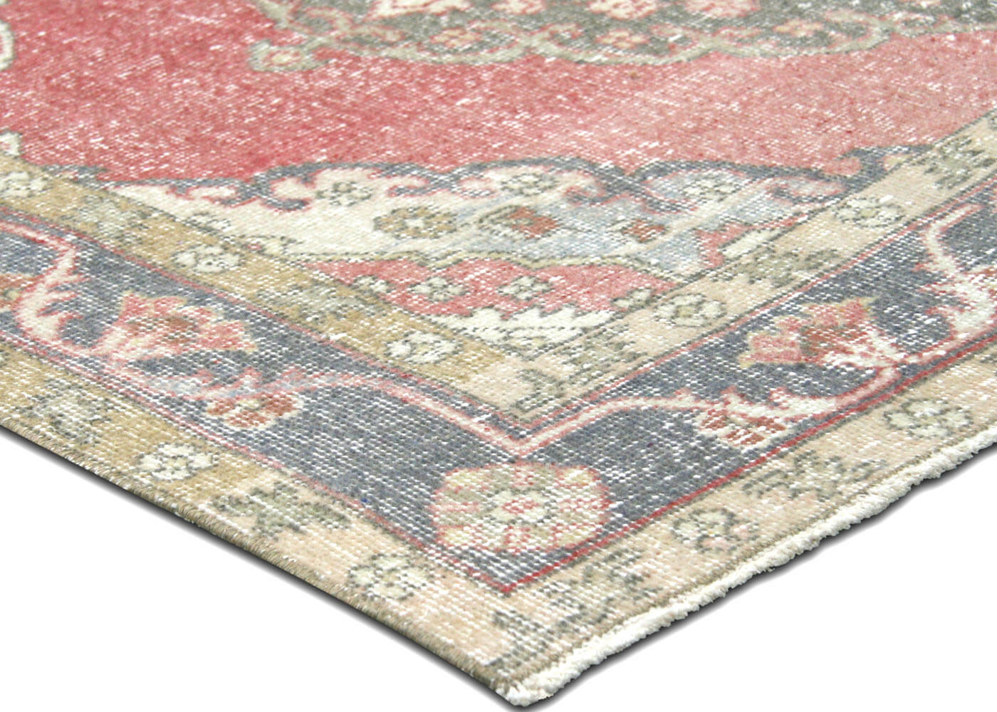 Vintage Turkish Oushak Rug - 4'7" x 12'10" - 190236