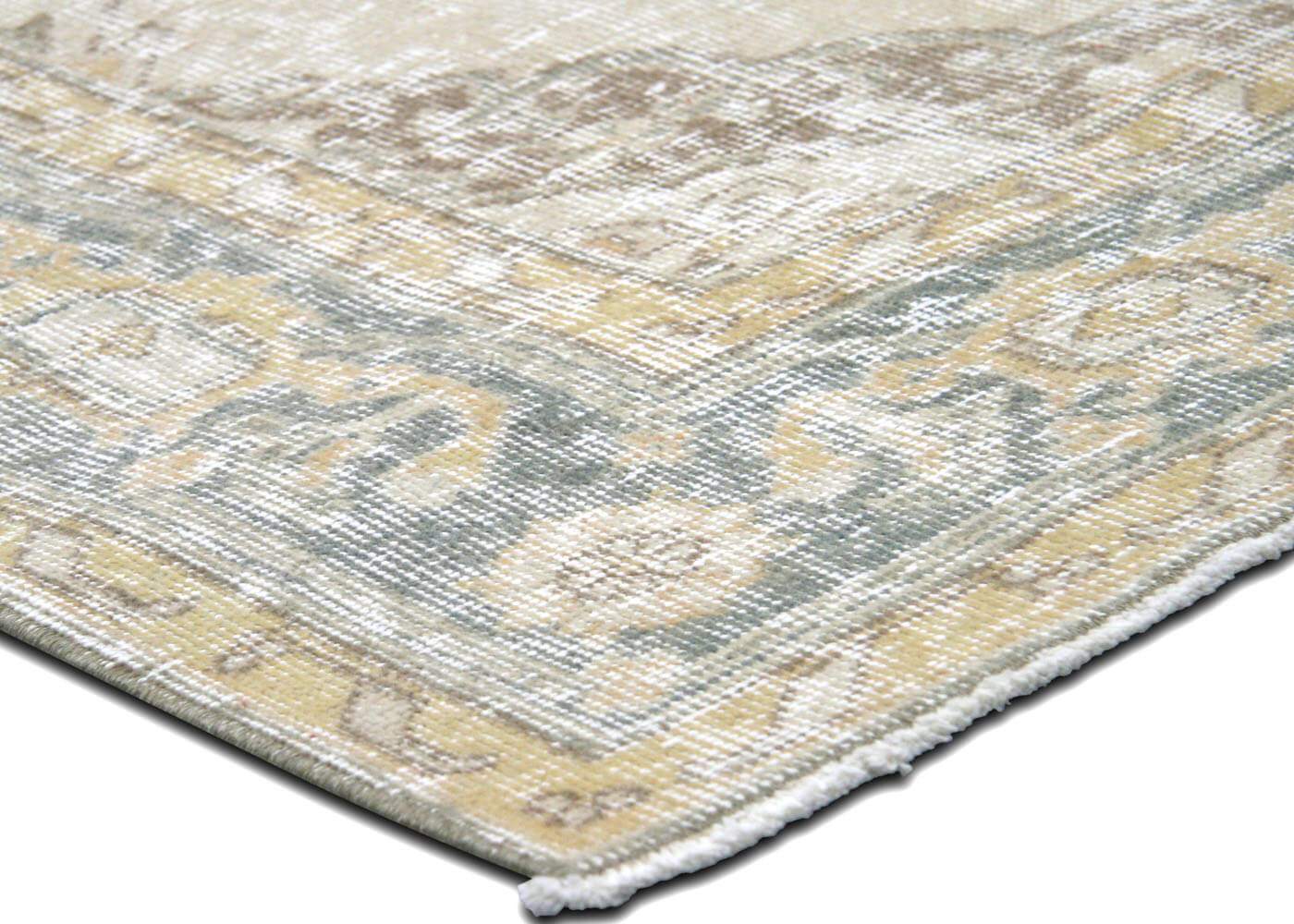 Vintage Turkish Oushak Rug - 4'10" x 10'8" - 190237