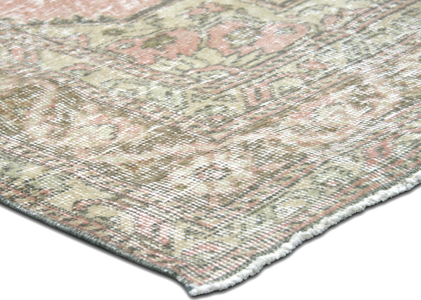 Vintage Turkish Oushak Rug - 4'10" x 12'10" - 190239