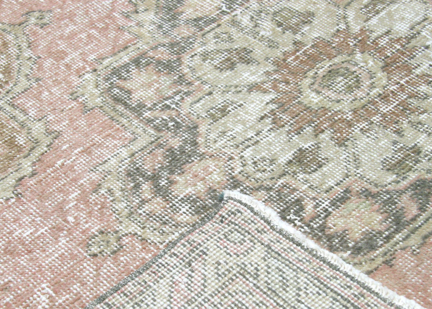 Vintage Turkish Oushak Rug - 4'10" x 12'10" - 190239