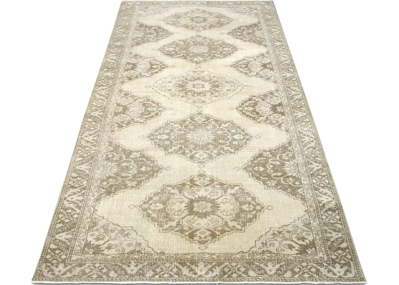 Vintage Turkish Oushak Rug - 4'8" x 12'8" - 190248