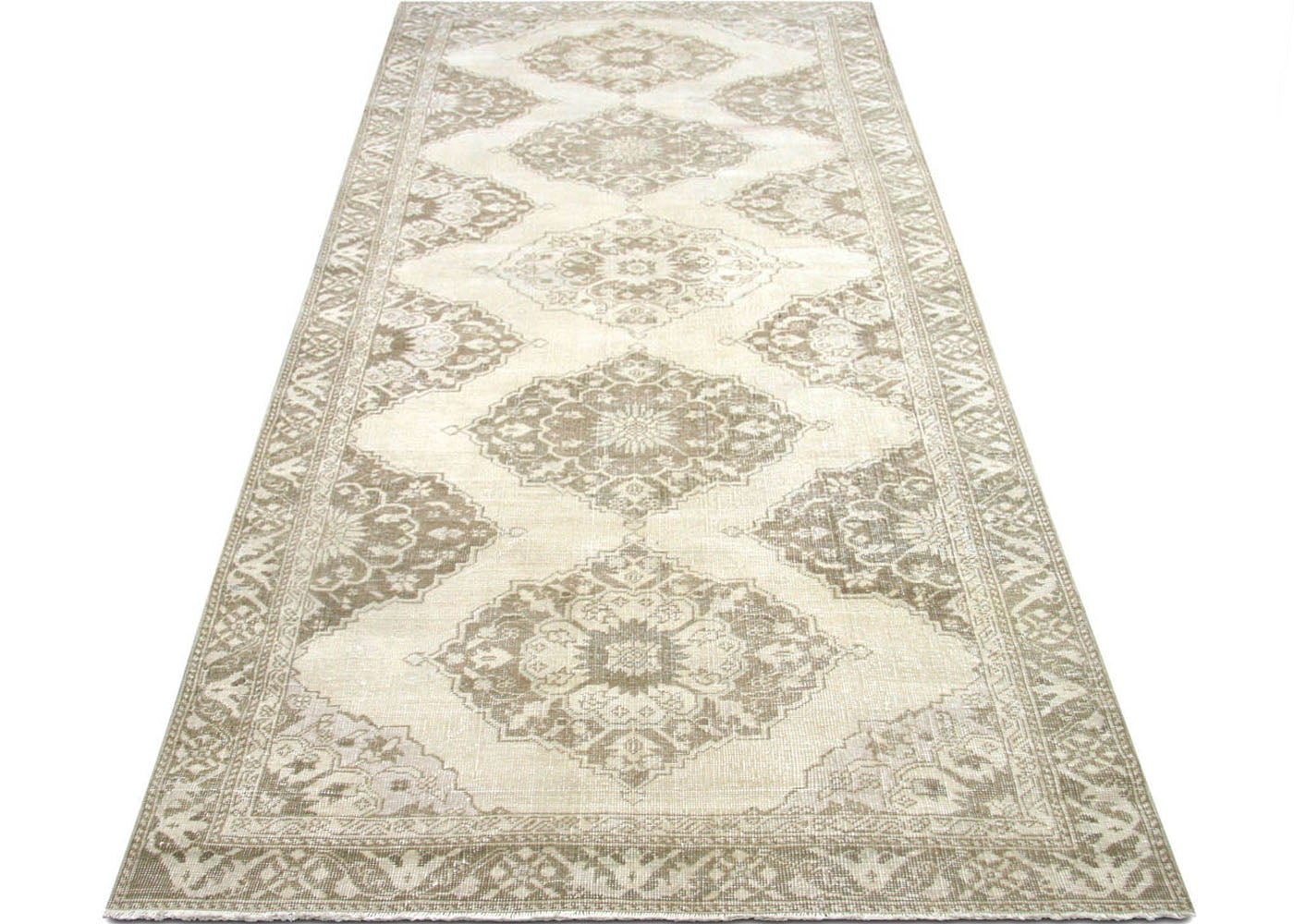 Vintage Turkish Oushak Rug - 4'8" x 12'8" - 190248