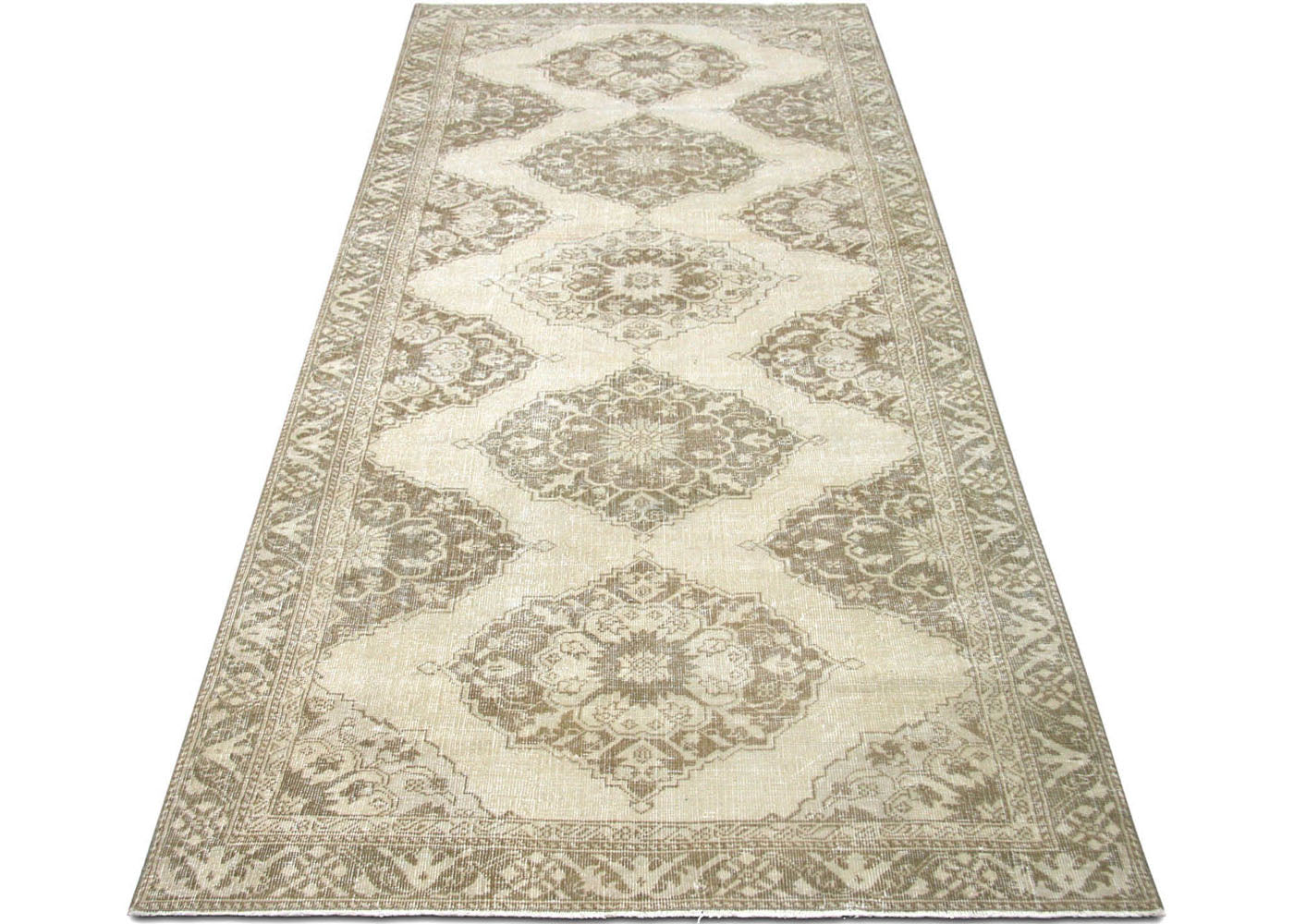 Vintage Turkish Oushak Rug - 4'7" x 12'7" - 190250