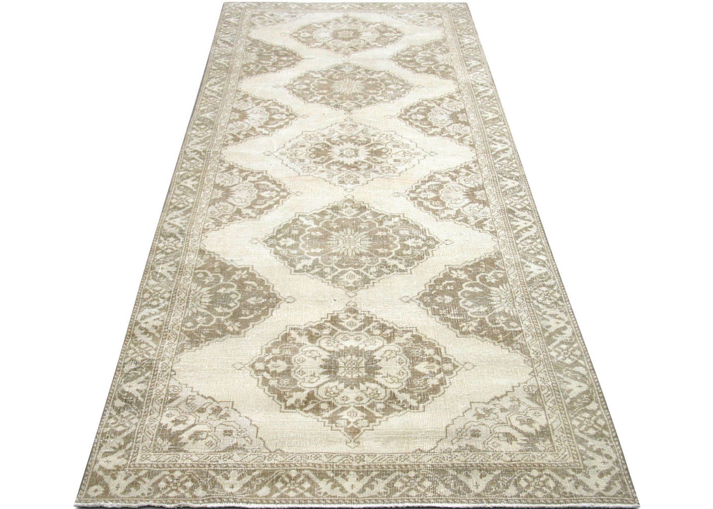 Vintage Turkish Oushak Rug - 4'7" x 12'7" - 190250