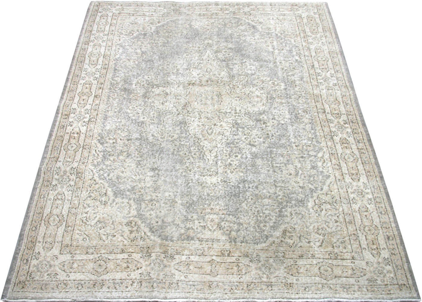 Vintage Turkish Oushak Rug - 7'2" x 10'1" - 190253