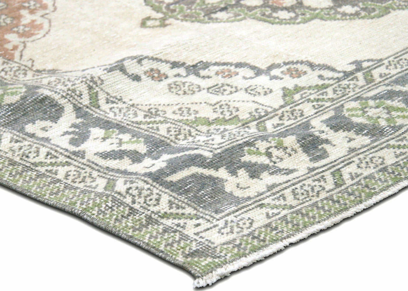 Vintage Turkish Oushak Rug - 4'8" x 12'6" - 190256