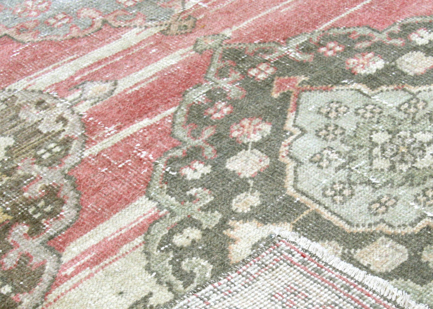 Vintage Turkish Oushak Rug - 4'9" x 12'4" - 190257