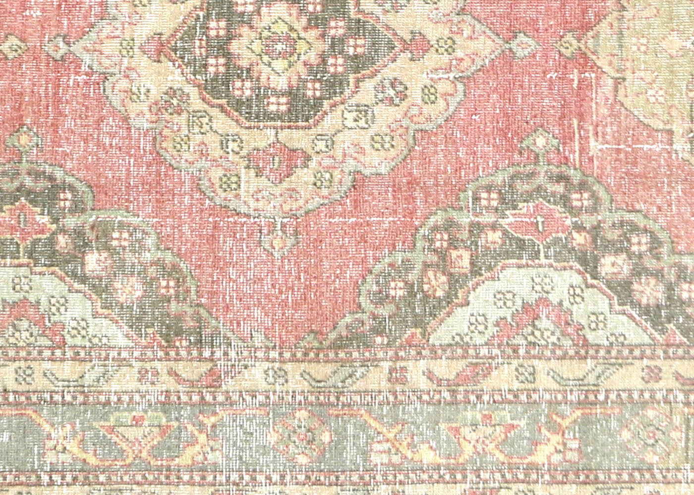 Vintage Turkish Oushak Rug - 4'9" x 12'4" - 190257