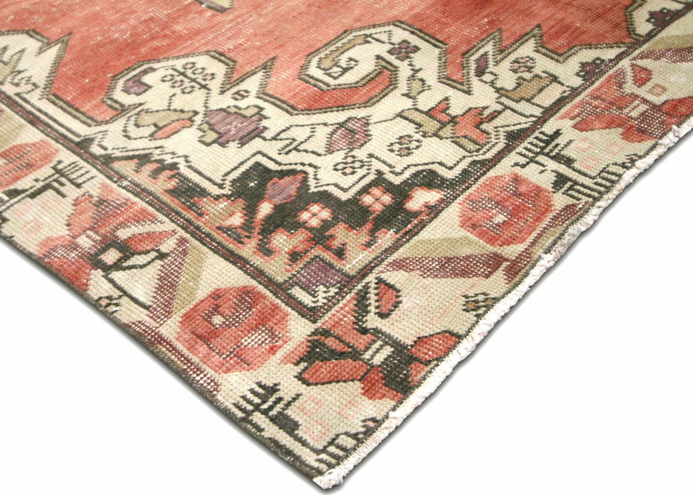 Vintage Turkish Oushak Rug - 4'3" x 6'10" - 190259