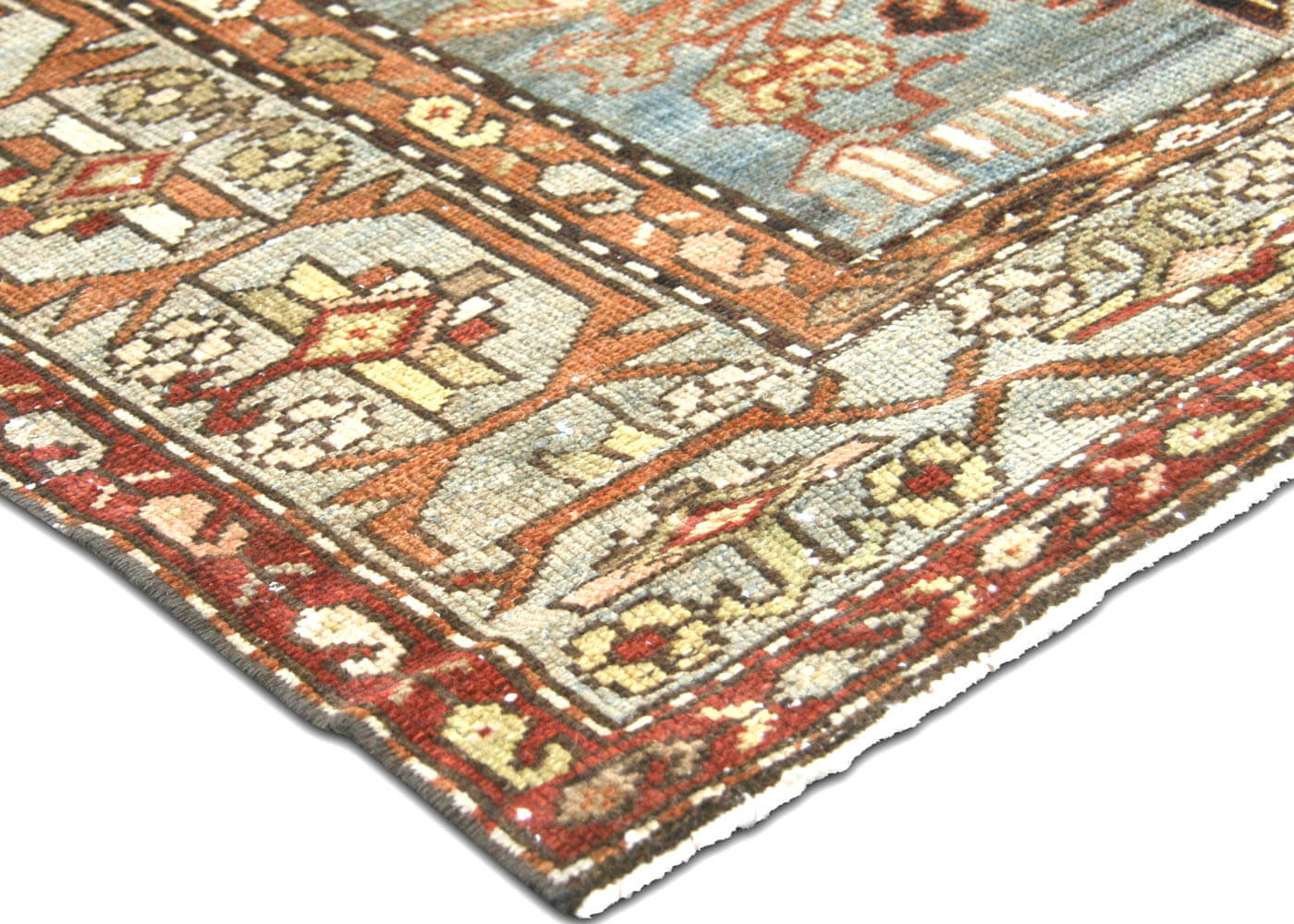 Semi Antique Persian Melayer Runner - 3'5" x 13'3" - 190265