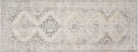Vintage Turkish Oushak Rug in Brown,Ivory tones and an Medallion,All Over pattern. Measuring 4 feet 8 inches x 12 feet 2 inches – SKU 190268