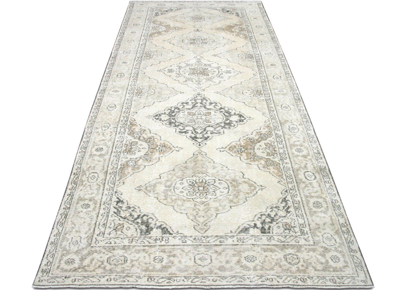 Vintage Turkish Oushak Rug - 4'8" x 12'2" - 190268