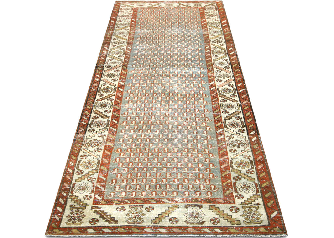 Semi Antique Persian Melayer Runner - 3' x 7'11" - 190273