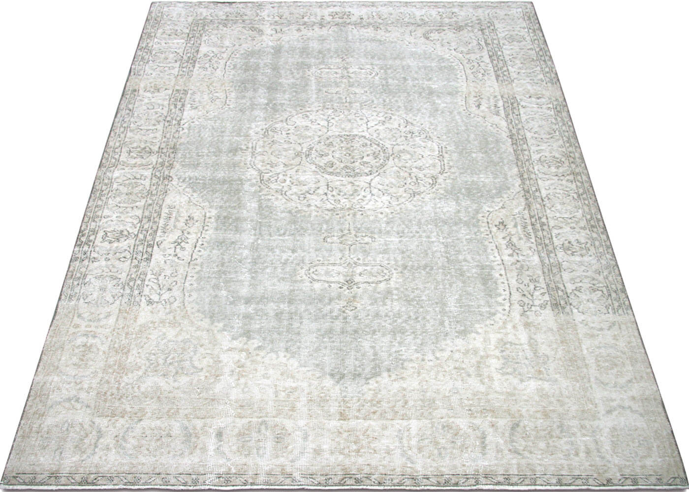 Vintage Turkish Oushak Rug - 6'9" x 10' - 190274