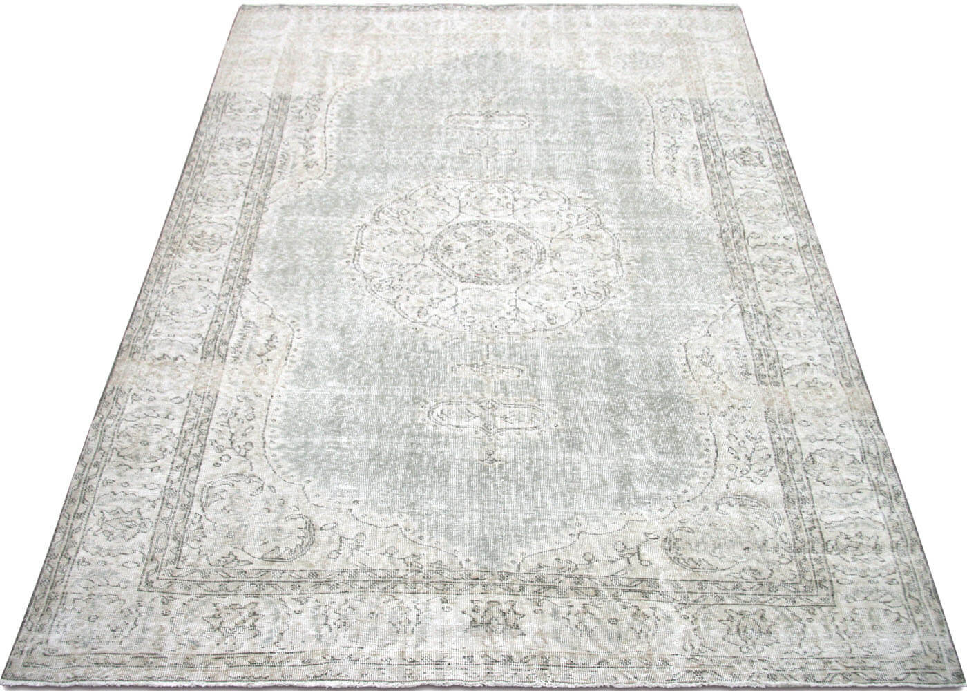 Vintage Turkish Oushak Rug - 6'9" x 10' - 190274