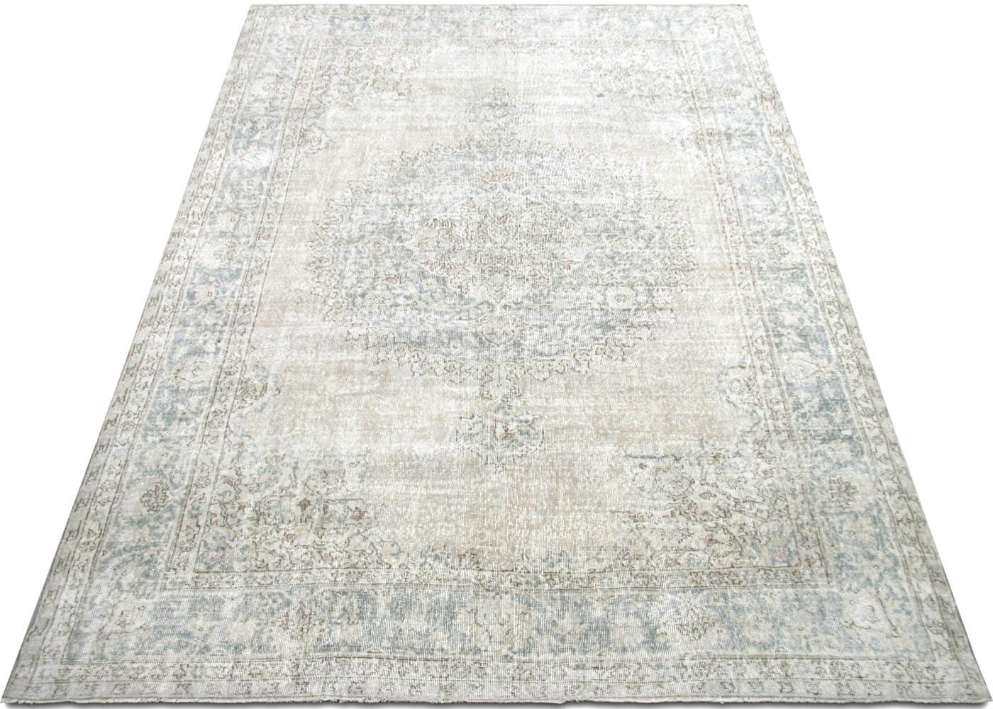 Vintage Turkish Oushak Rug - 7'7" x 11' - 190275