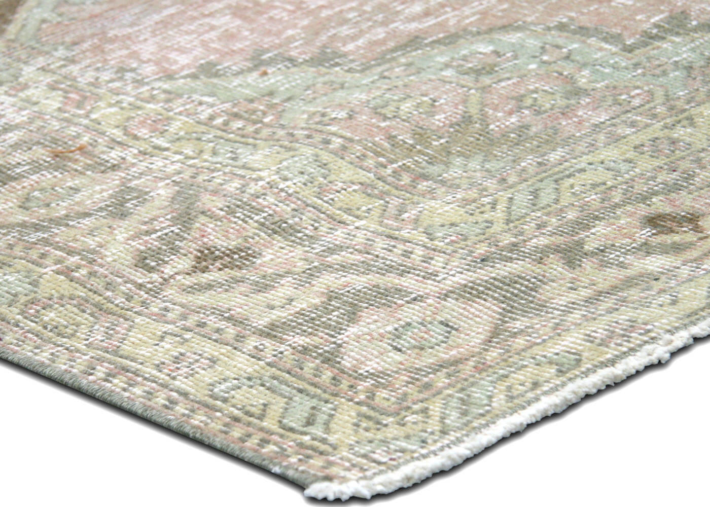 Vintage Turkish Oushak Rug - 4'10" x 11'8" - 190278