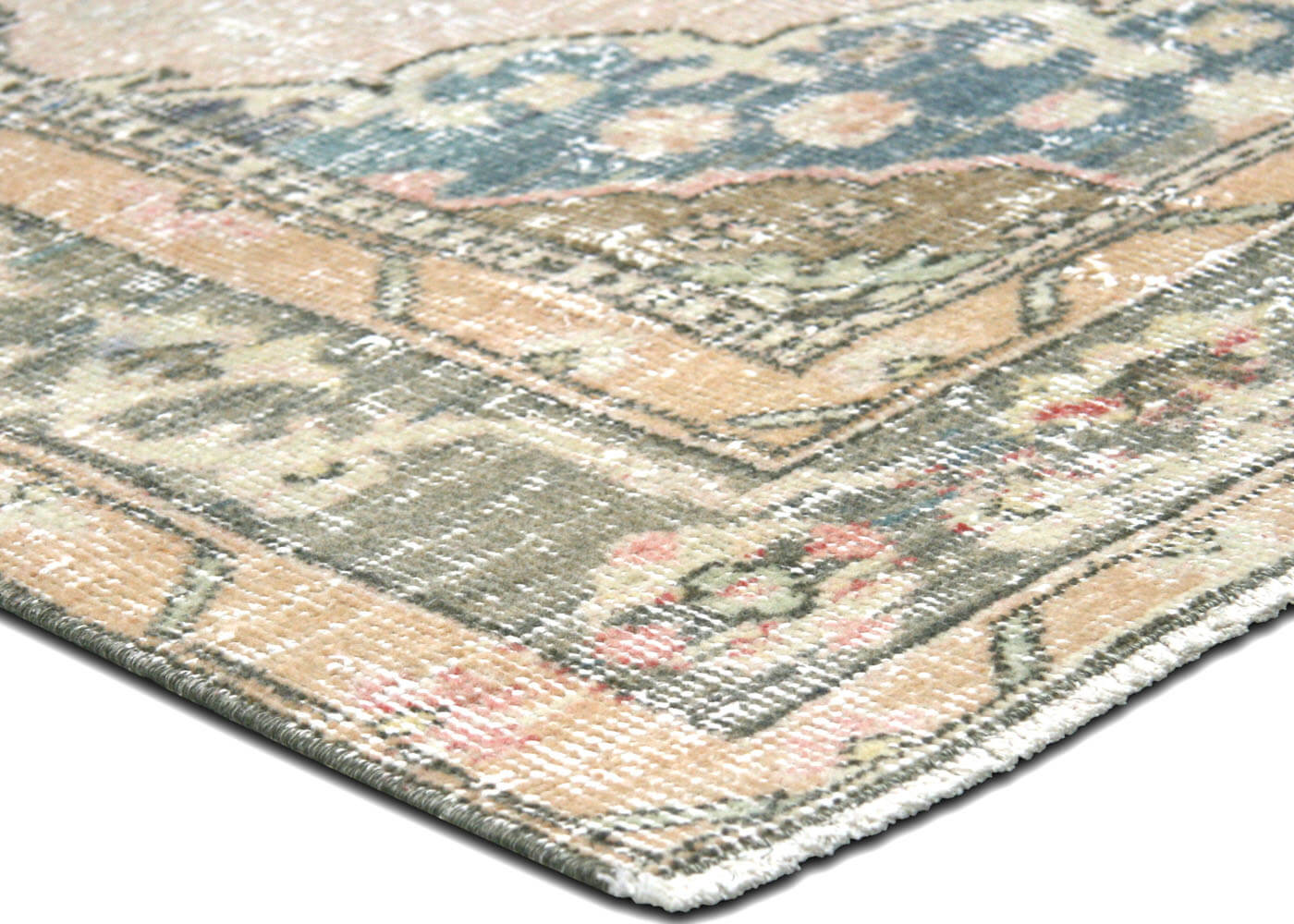 Vintage Turkish Oushak Rug - 4'9" x 12'6" - 190279