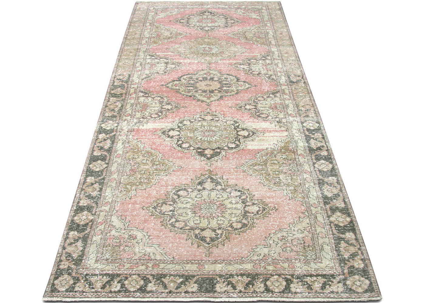 Vintage Turkish Oushak Rug - 4'3" x 11'11" - 190280