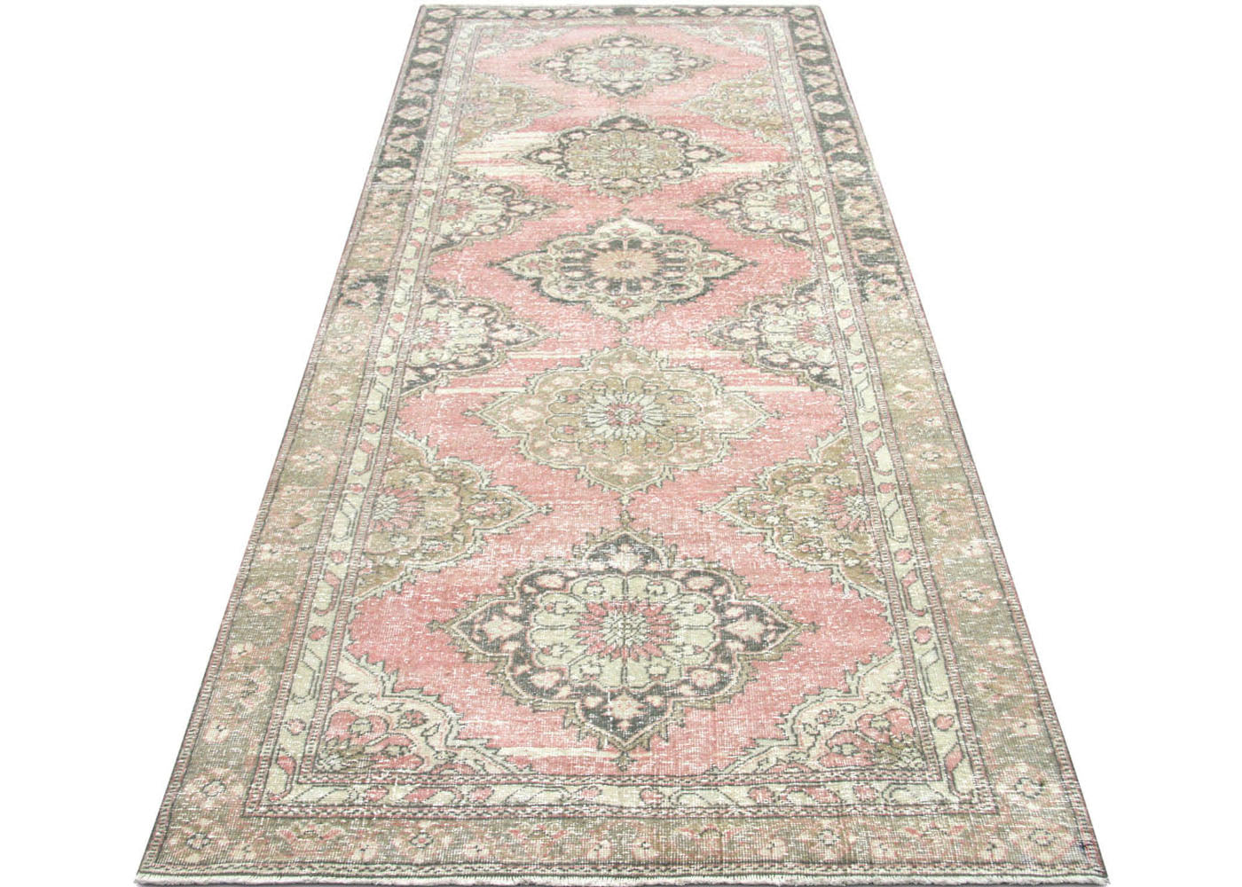 Vintage Turkish Oushak Rug - 4'3" x 11'11" - 190280