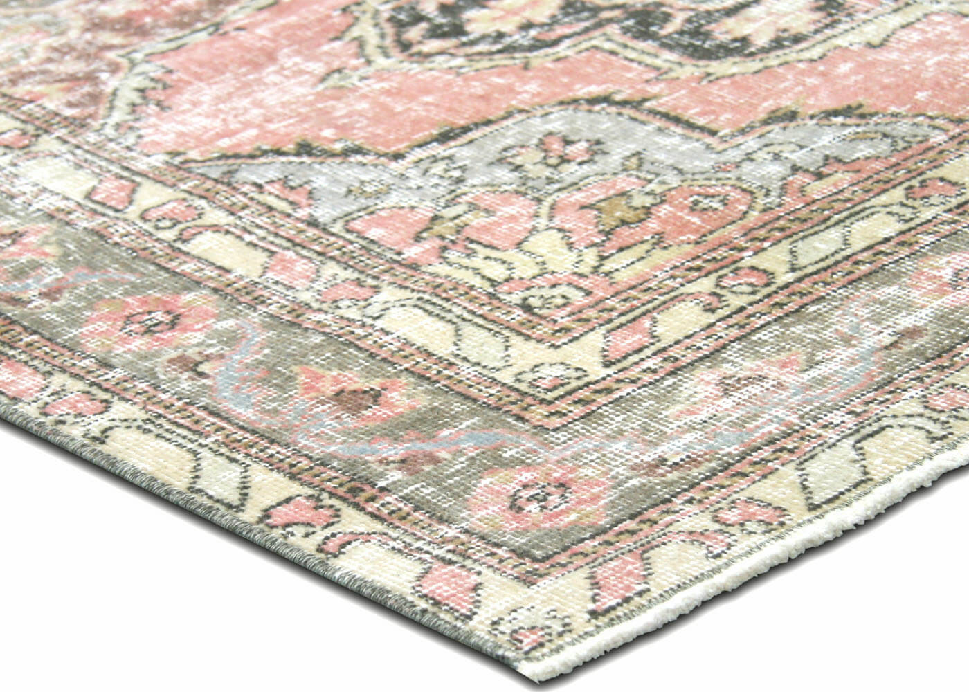 Vintage Turkish Oushak Rug - 4'7" x 12'1" - 190283