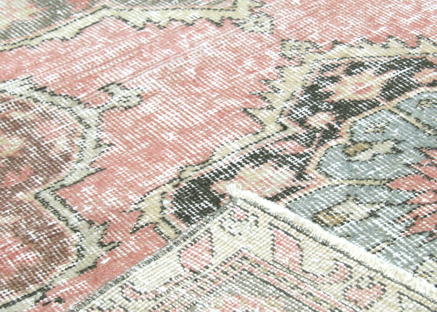 Vintage Turkish Oushak Rug - 4'7" x 12'1" - 190283