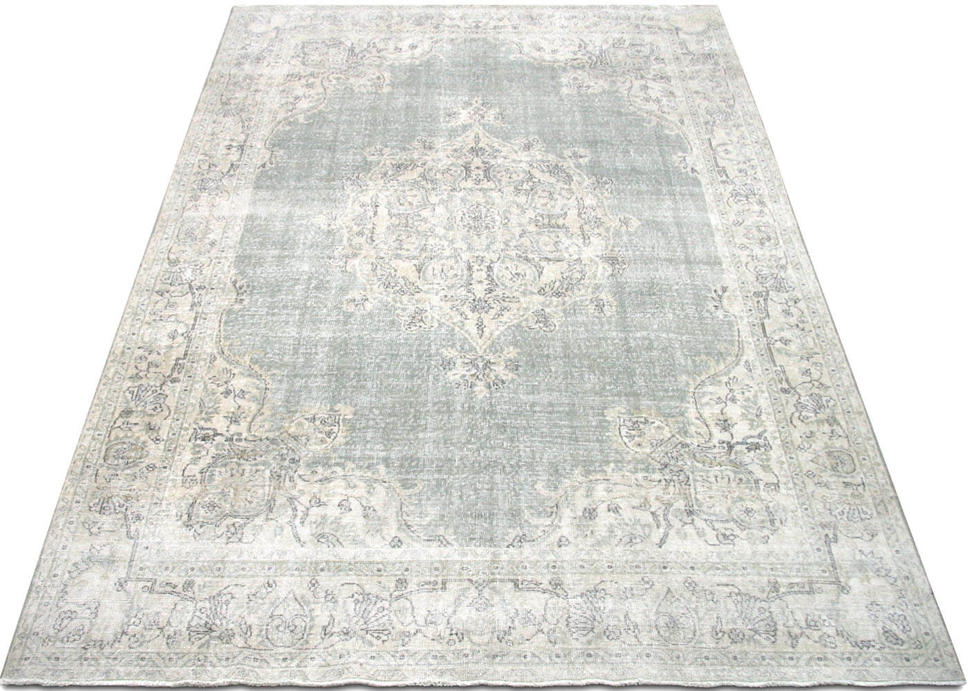 Vintage Turkish Oushak Rug - 8'1" x 11' - 190286