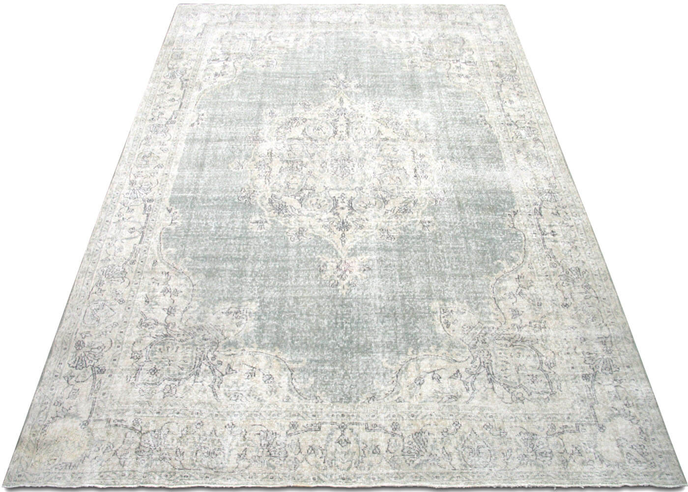 Vintage Turkish Oushak Rug - 8'1" x 11' - 190286