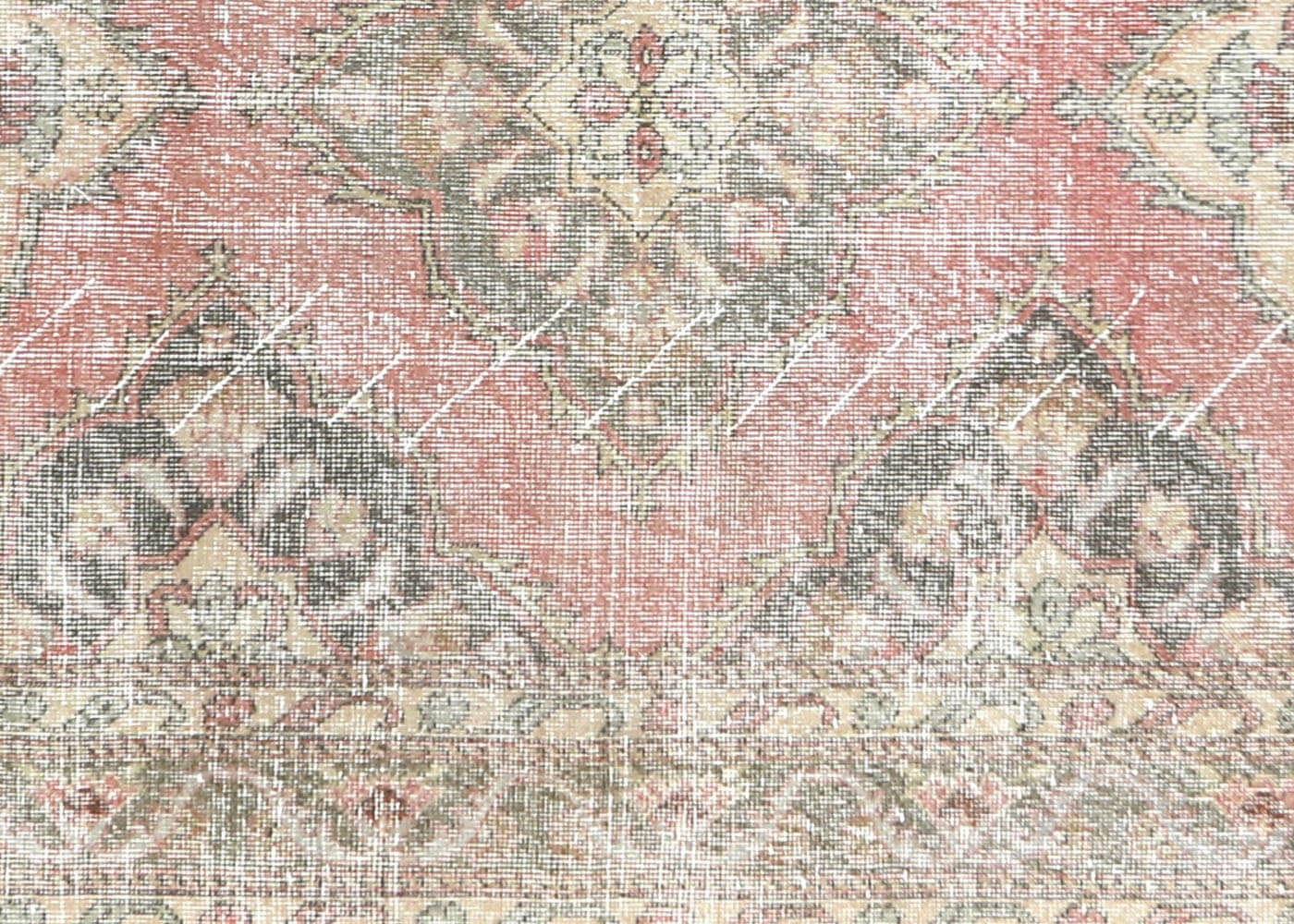 Vintage Turkish Oushak Rug - 4'9" x 12'5" - 190289